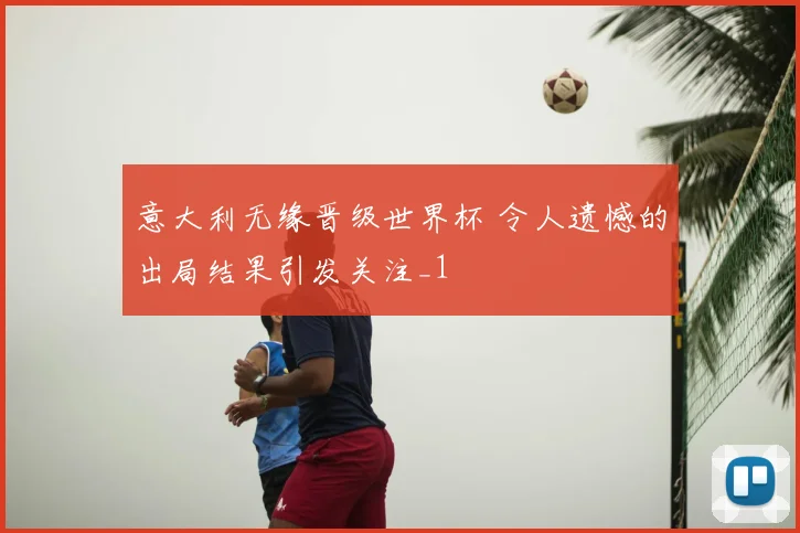 意大利无缘晋级世界杯 令人遗憾的出局结果引发关注_1