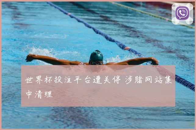 世界杯投注平台遭关停 涉赌网站集中清理