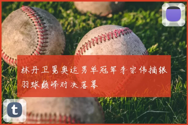 林丹卫冕奥运男单冠军李宗伟摘银羽球巅峰对决落幕